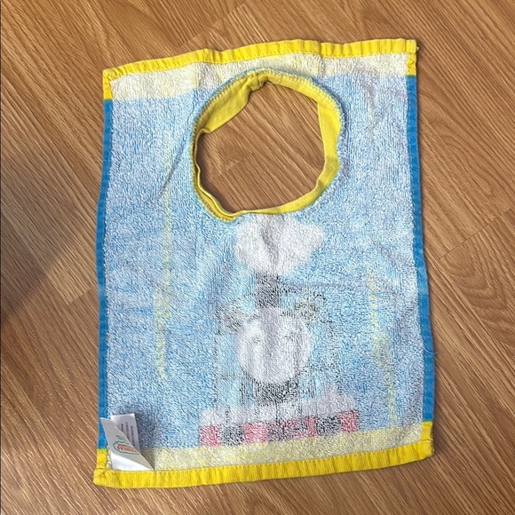 Thomas & Friends Blue and Yellow Kids Bib - Picture 3 of 4